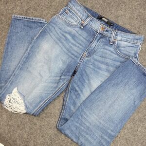 Hudson Jeans Womens 24 Blue Jessi Boyfriend Distressed Y2K Grunge Street Wear